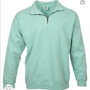 🔥NWOT Chalky mint comfort colors 1/4 zip 🔥